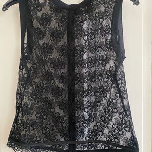 Dolce & Gabbana Black Lace Top